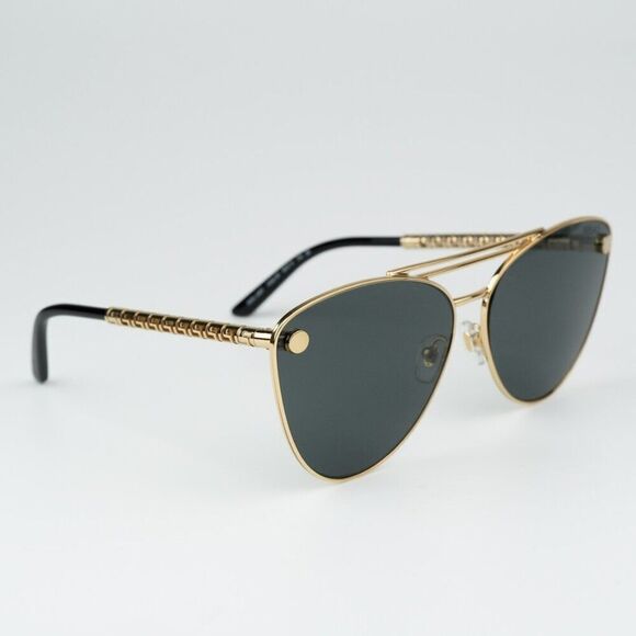NEW Versace VE2267 100287 Gold Dark Gradient Pilot Unisex Sunglasses - Picture 6 of 12